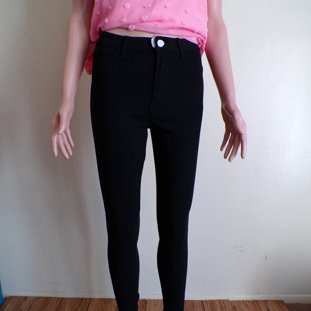 Black Skinny Jeans | Stretch Fit | Classic Everyday Denim | Size M